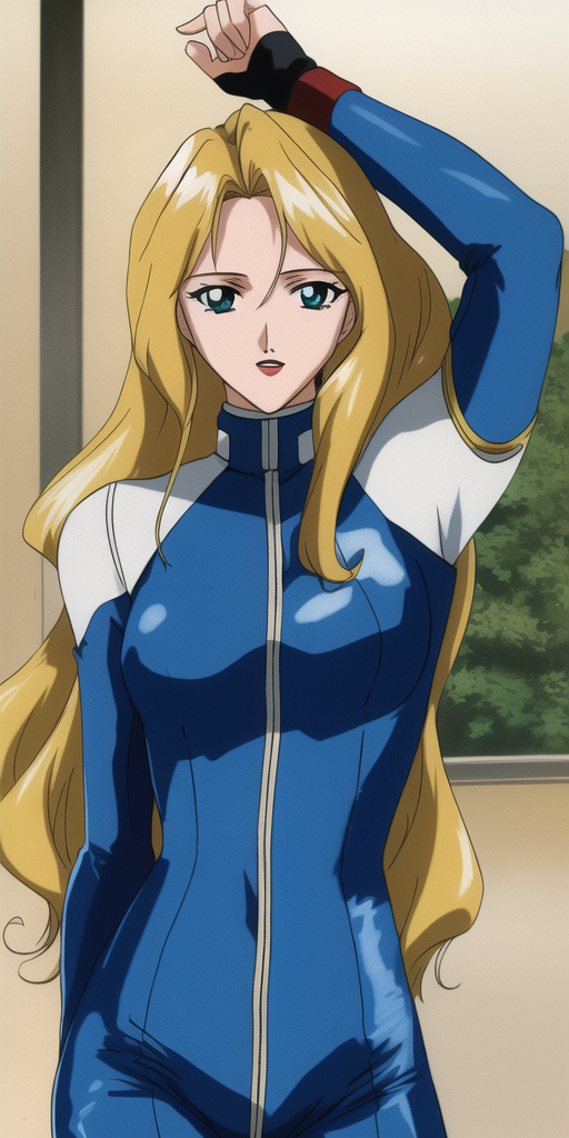 00653-3966034232-masterpiece, best_quality, highres, , Macross7Rex, solo, blonde_hair, blue_bikesuit.png